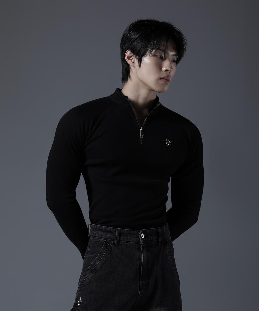CARMID Antique Half-Zip Long Sleeve [Black]