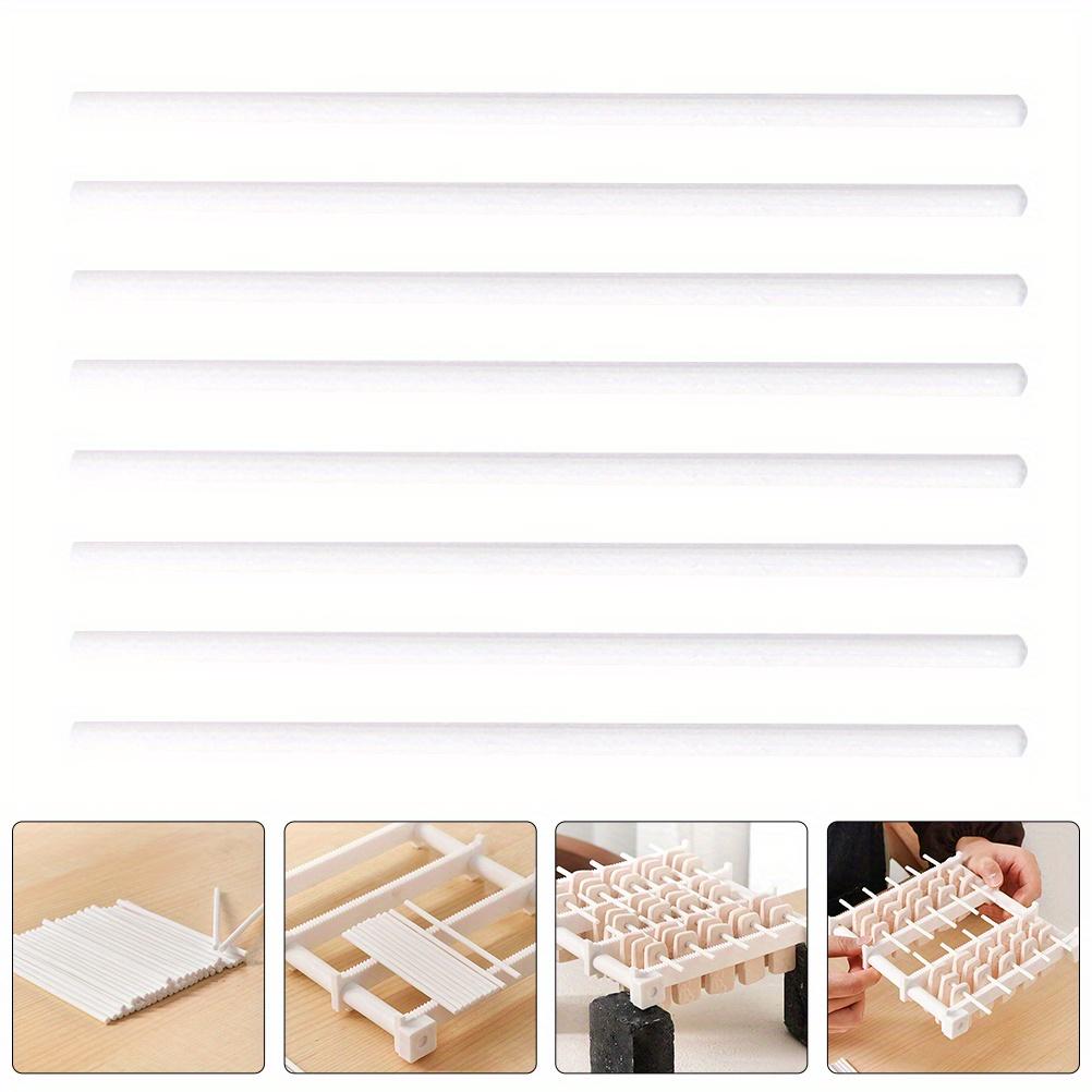 10ks Keramický vypalovací stojan s nastavitelnými závěsnými tyčemi - Kompaktní pecní nástroje pro DIY hlínu a šperky, Nenabité příslušenství pro výrobu keramiky