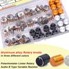 40PCS WH148 Potentiometer Kit 5K 10K 20K 50K 100K 15mm Linear Taper Rotary Potentiometer 3Pin With Rotary knobs and Nuts,Washers