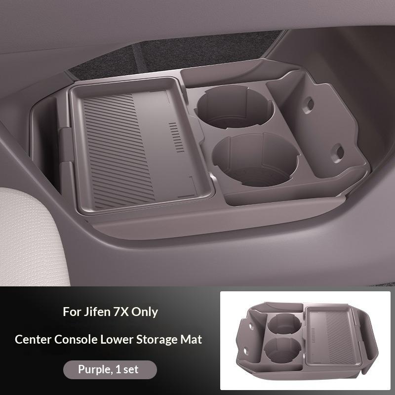 

Suitable for Zeekr 7x Central Control Storage Box, Armrest Box, Storage Box, Storage Box, Car Interior Restoration Accessories фіолетовий