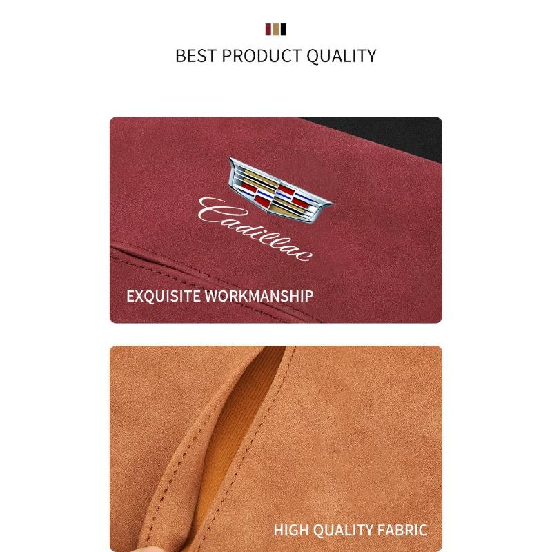 Sticker Suede Car Tissue Box Case Holder Auto Seat Back Storage Bag For Cadillac XT5 XTS CTS BLS SLS DTS SRX Escalade Tiburon Deville