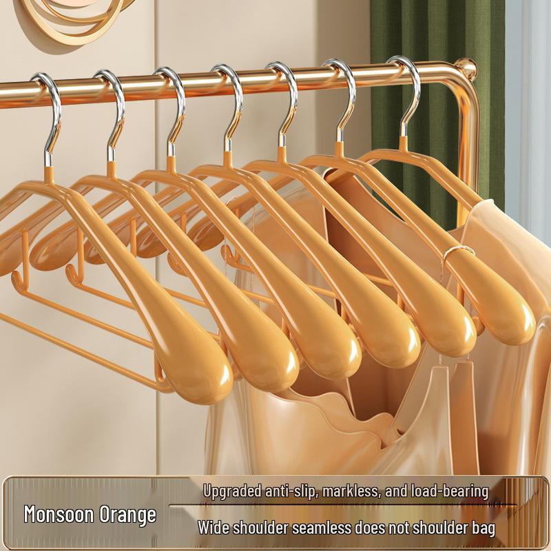 Wide Shoulder Non-Slip Clothes Hanger Rack - Seamless & No Marks Drying Stand