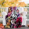1pc Monster High (4) Theme Blanket - Digital Print, Polyester, Cozy for All Seasons, Perfect for Outdoor, Camping, and Travel