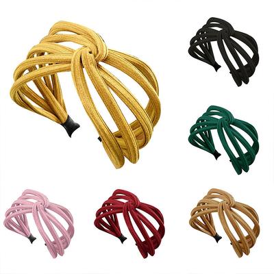 Creative Headband Hairband Bow Knot Cross Tie Cloth Headwrap Hair Band Hoop