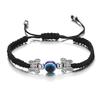 Adjustable Woven Evil Eye Lucky Charm Bracelet Fashion Hand Jewelry For Women