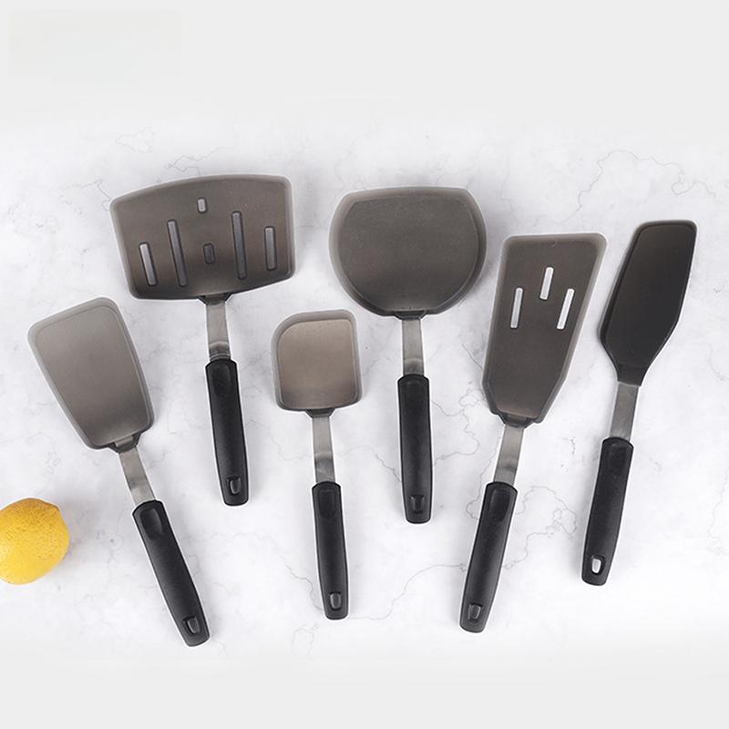 6Pcs Spatulas Silicone Slotted Turners for Cooking Baking Fish Spatula Multi Purpose Silicone Kitchen Spatula