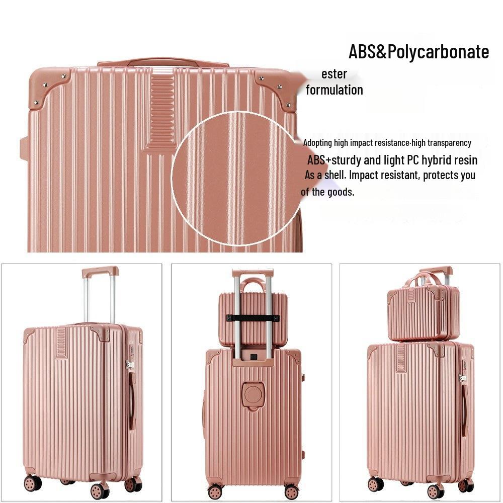 Fashionable 20-Inch Multifunctional Cabin Trolley Case for Men and Women - Parent-Child Travel Suitcase