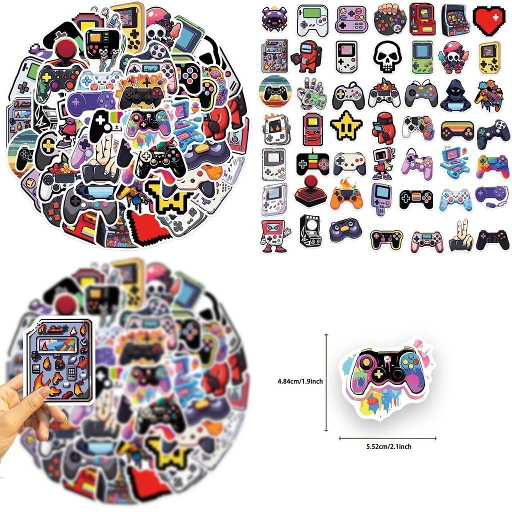 Cartoon Game Controller Stickers Personalize And Decorate Your Guitar Notebook And Luggage With 50 Waterproof Wholesale Decals Characters)