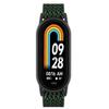 For Xiaomi Smart Band 9/8 Nylon Wave Pattern Watch Strap Metal Clasp Adjustable Wristband