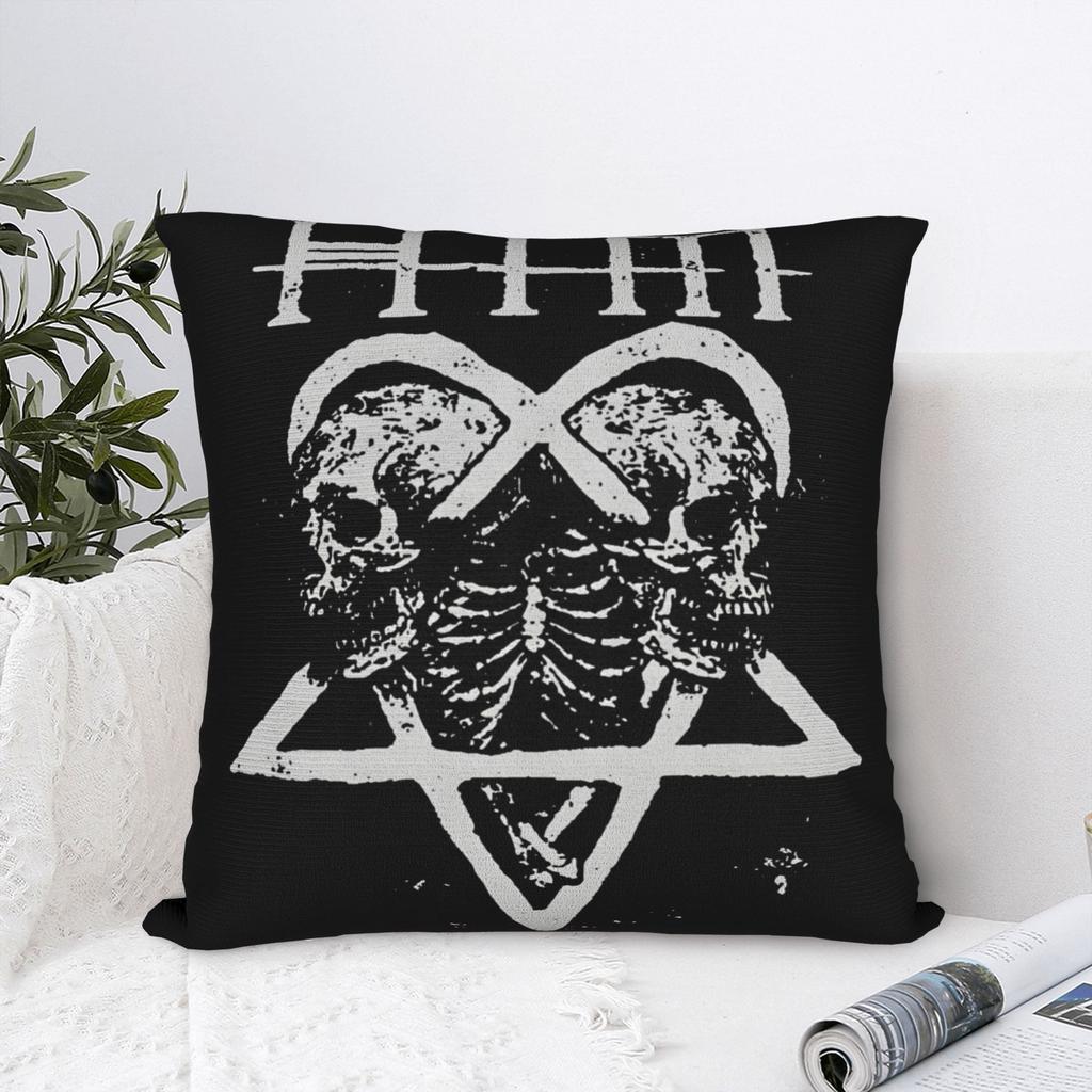 Him Ville Valo Band Pink Him Heartagram Razorblade Romance Pillow Cover Square Cushion Cover Pillow Case For Sofa Car Home Decor
