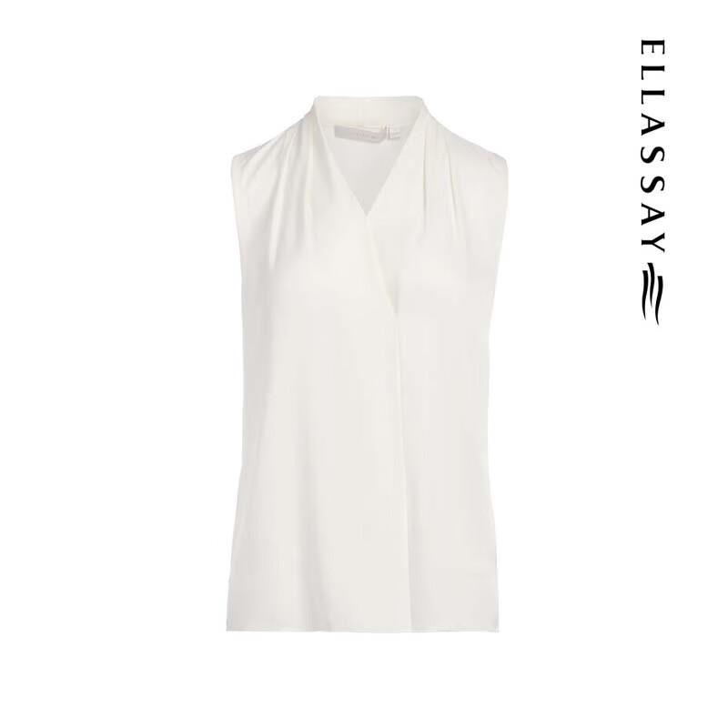 ELLASSAY Women's Pleated Sleeveless Blouse