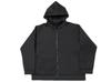 One Colors Men's Plus Size Stretch Bonded Diver Jersey Hoodie with Water-Repellent Sweatshirt, Zip-Up Blouson, Size 3L, Black
