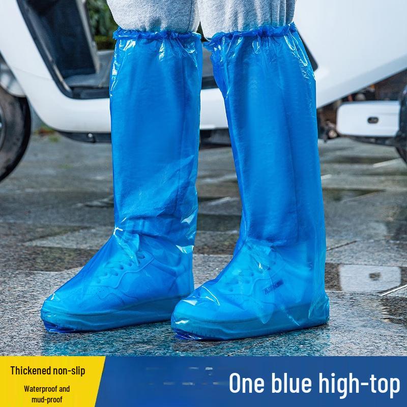 

Tiemuyun Disposable Travel Outdoor Long Rain Shoe Covers 39x50cm, 12 Pairs