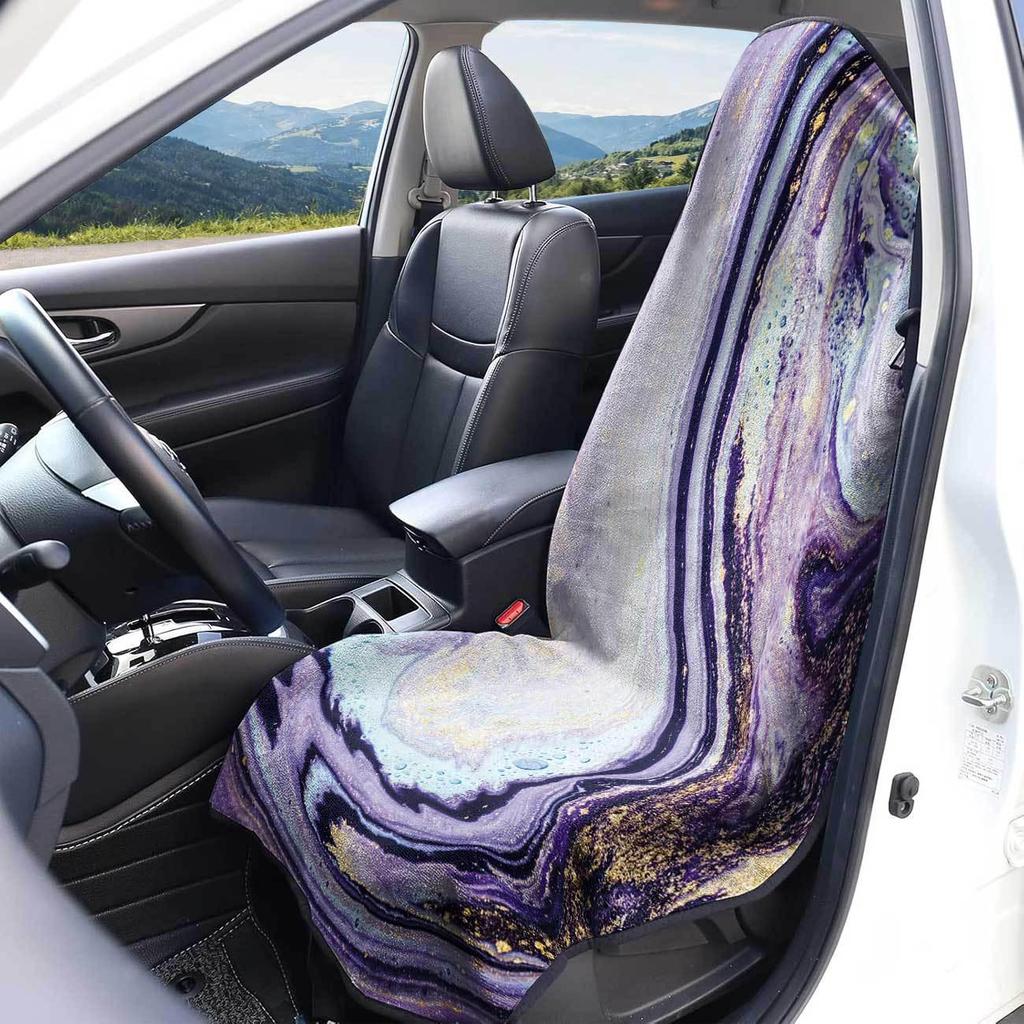 Universal Car Seat Towel Cover for Gym & Exercise - All-Season Front Seat Protector