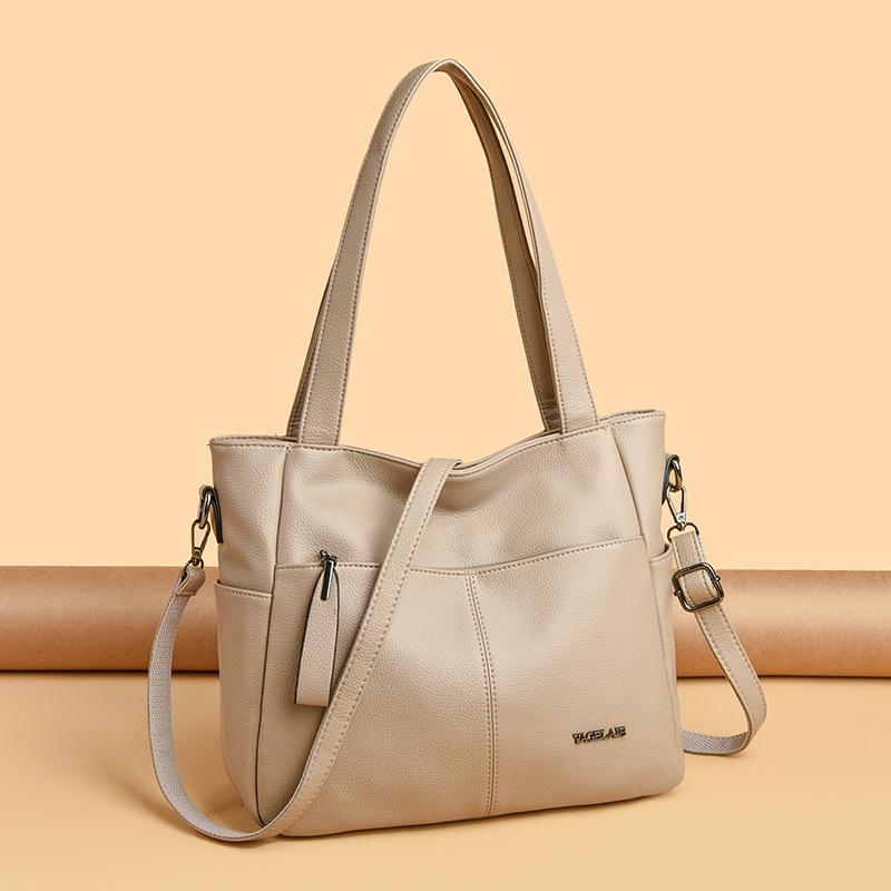 Large-capacity Women's Bag, Single-shoulder Bag, Elegant Tote Bag, Fashionable Middle-aged Mother's Bag, Practical Large Bag