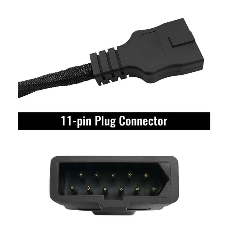 Vehicle Side 11 Pin Light Harness with Dust Cover For Western SnowEx Plows 26357 22413