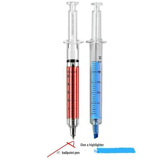 Fun Needle-Tip Syringe Pen: Intriguing Design for Medical Students, Light Luxury Embellishment