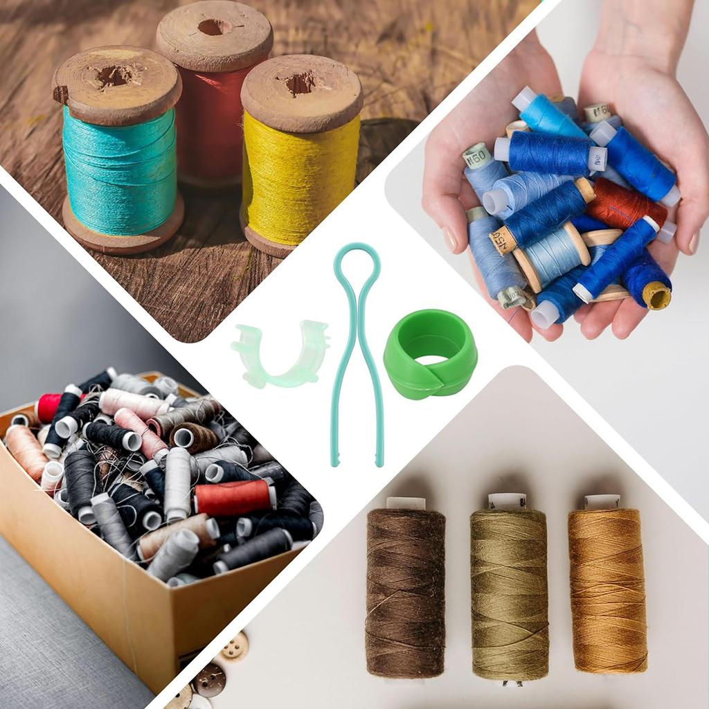 13Pcs Bobbin Thread Buddies Set Sewing Thread Organizing Clips Bobbin Holders Thread Spools Savers for Embroidery Quilting Tools