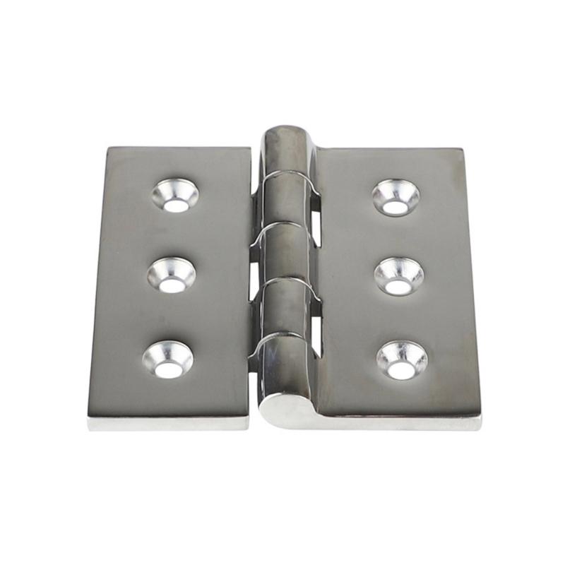 Stainless Steel Hinges Marine Grade 4inch Boat Hatches Hinge 100mm 6 Hole Casting Cabinet Door Hinge,Pack of 2/4