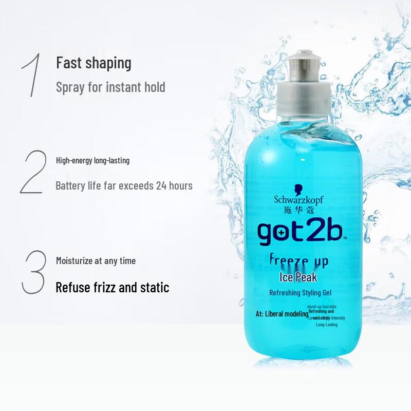 Schwarzkopf GOT2B Ice Peak Refreshing Styling Gel