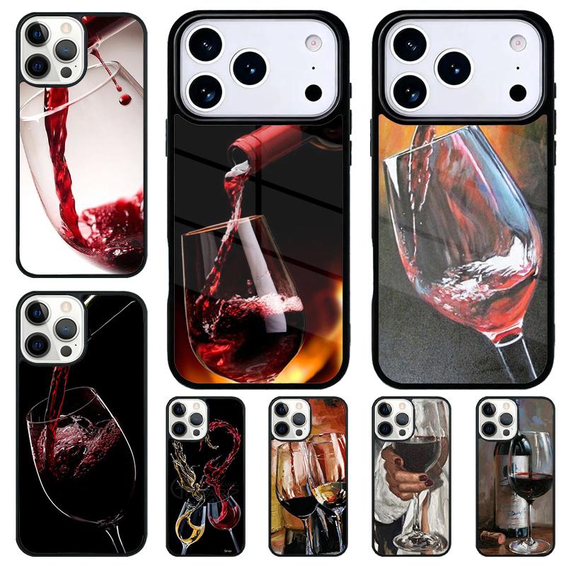 Drink Beer Red Wine Phone Case for iPhone 17 Air 16 15 11 12 14 13 Pro Max Shockproof Cover
