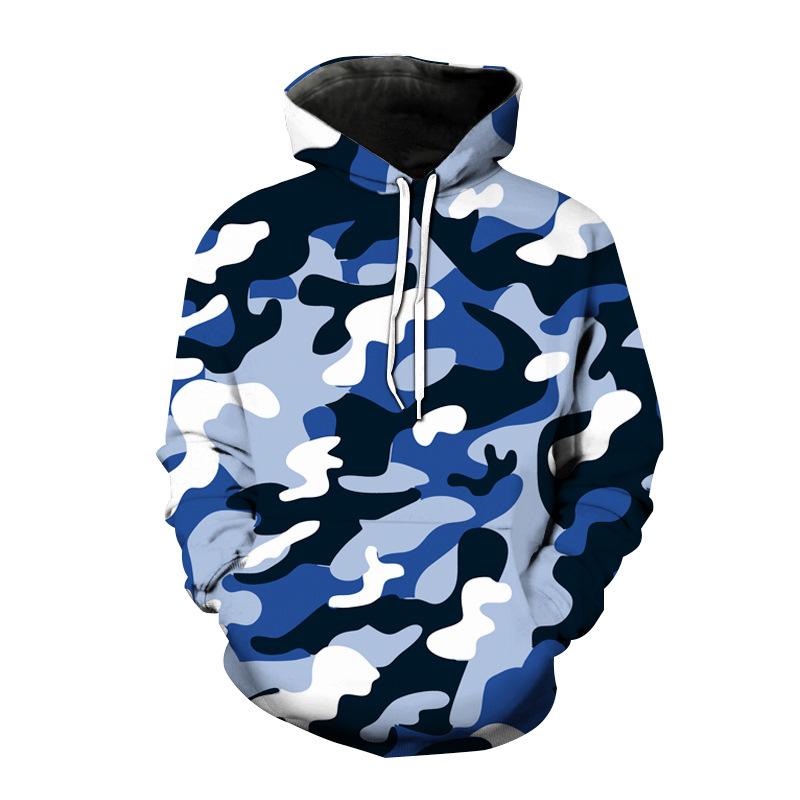 Felpa Mimetica Camo Stampa 3D Uomo Donna Streetwear Felpe Pullover Oversize Felpe con Cappuccio Uomo Top Abbigliamento