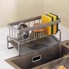 Multipurpose Kitchen Sink Organizer: Drying & Storage Rack for Sponges, Cloths & Detergent Bottles - Saves Space, Drains Water