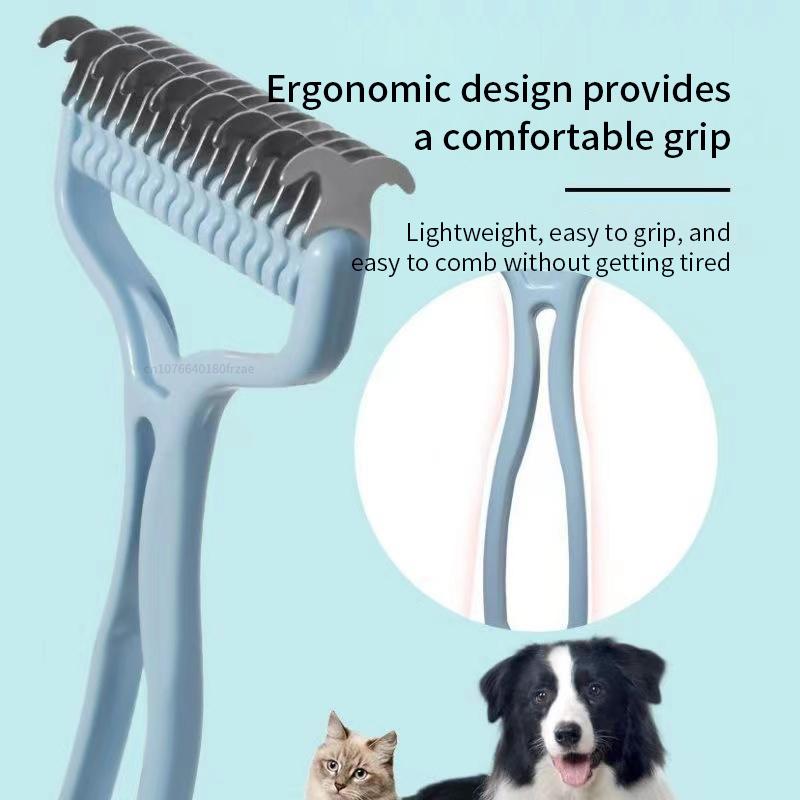 Cat Brush Cat Fur Knot Cutter Pets Hair Removal Comb Dog Grooming Shedding Tools Double Sided Stainless Brush Pet Products