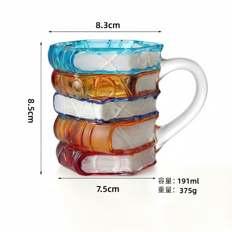 High Borosilicate Glass Cup, Drinking Glass, High Aesthetic Appeal, for Office or Home Use, Hand-painted, Mug, Coffee Cup