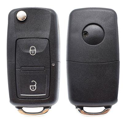 2 Button Flip Key Case Cover Shell ABS Plastic For Volkswagen Golf Passat Polo Bora Lupo Transporter Sharan Fox Skoda Octavia