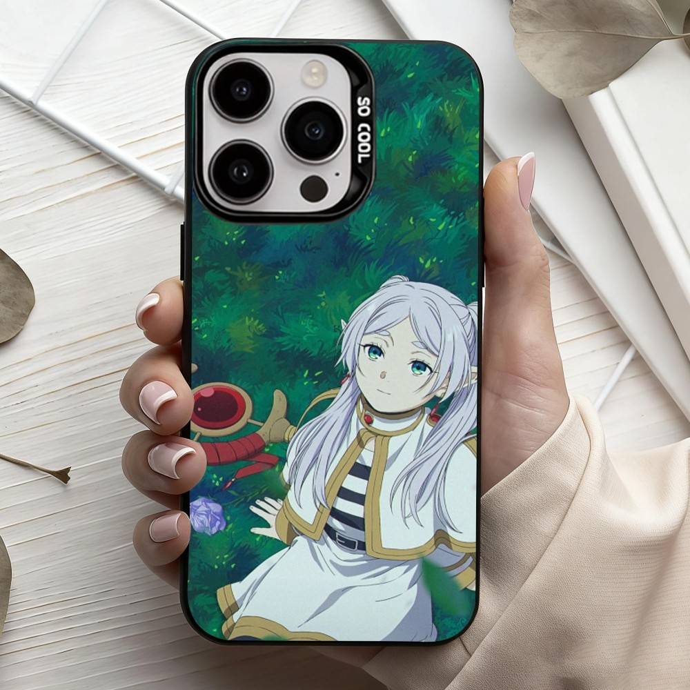 Manga Frieren Beyond Journeys End Phone Case For iPhone17,16,15,14,13,12,11 Plus,Pro Max Candy Silver Plated Inside Cover