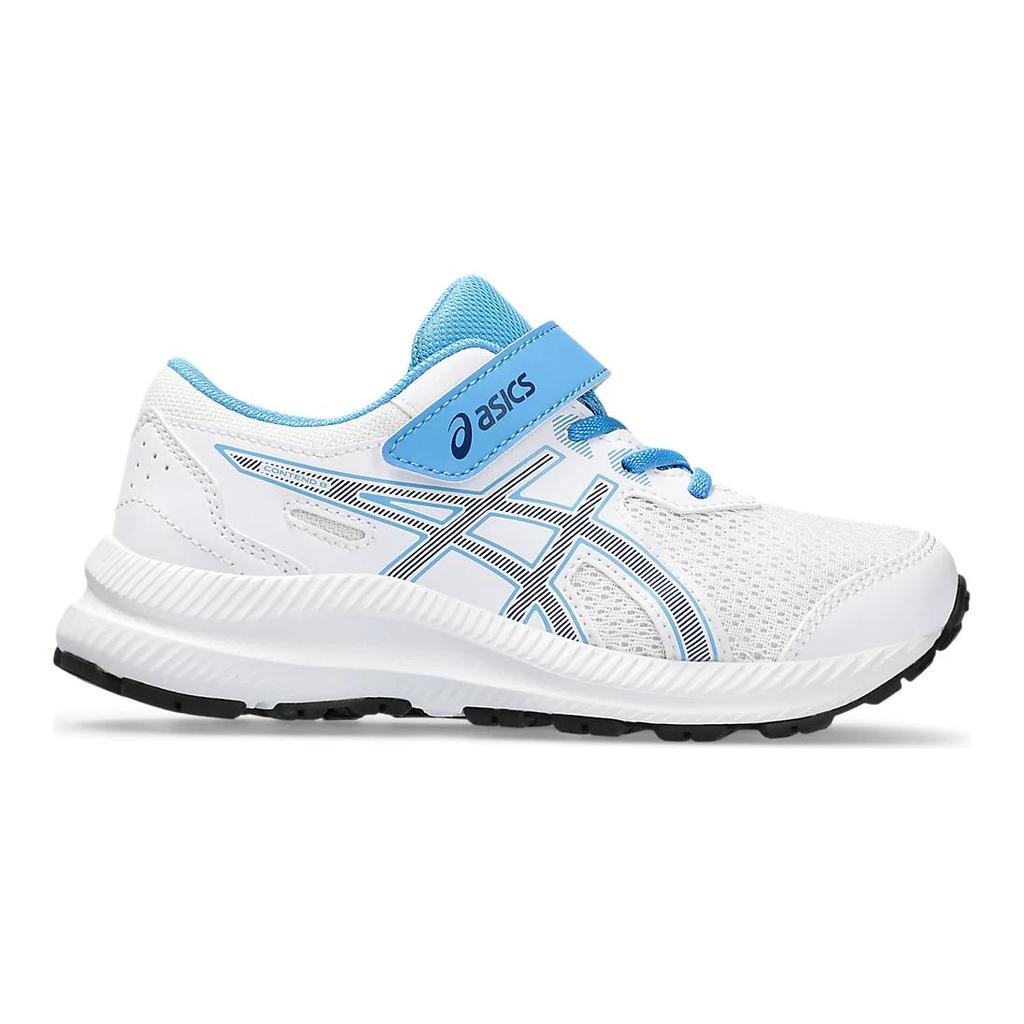 Asics Gel-Contend 8 Ps Comfortable Lightweight Daily Outdoor Running Shoes Kids Sneakers Blue White 1014A258-107