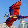 Outdoor Colorful 3D Dragon Flying Kite with 100m Tail Line Children Kids Toys
