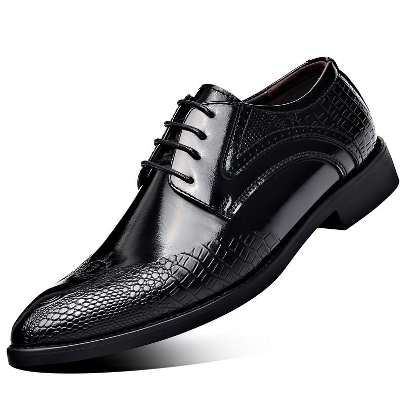 

Острые мужские деловые кожаные туфли в классическом джентльменском стиле для отдыха, офиса, свадьбы и вечеринок, большие размеры 38-48 48 чёрный