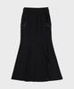 Media 82 Mermaid Rivet Long Skirt (Black)
