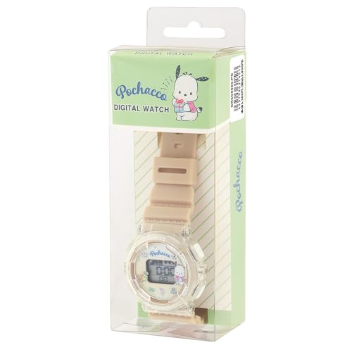 Sun Flame J-Axis Sanrio Digital Watch Pochacco CR3C0003-PC Beige