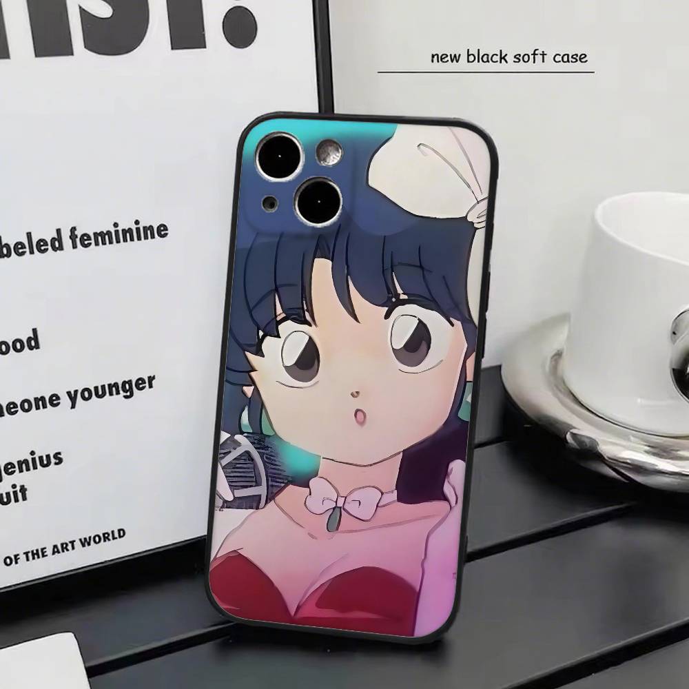 Kawaii Girl A-Akane Tendo Anime R-Ranma 1 2 Phone Case Silicone Soft For IPhone 17 Air 16 15 14 13 12 11 Plus Pro Max Plus