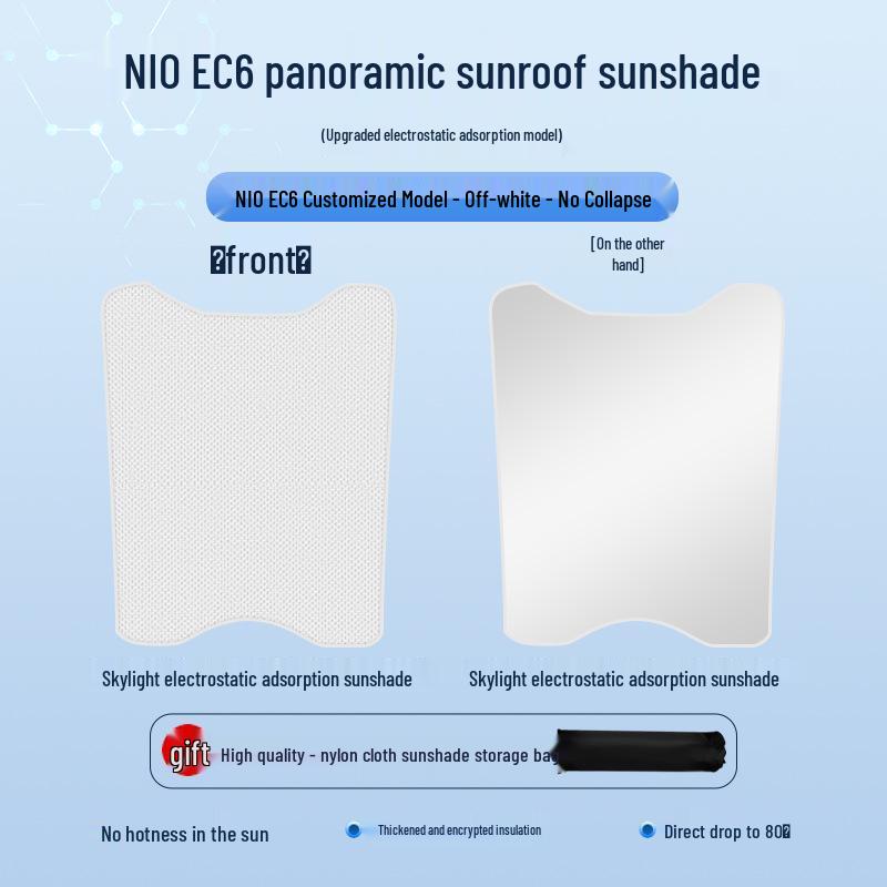 Nio EC6 23 Schiebedach Sonnenschutz: Wärmedämmung & Sichtschutz