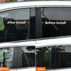 6Pcs Car Pillar Posts Trim Stickers Auto Exterior Accessories Decor For Mercedes Benz C Class W204 5-Door Hatchback 2008-2015