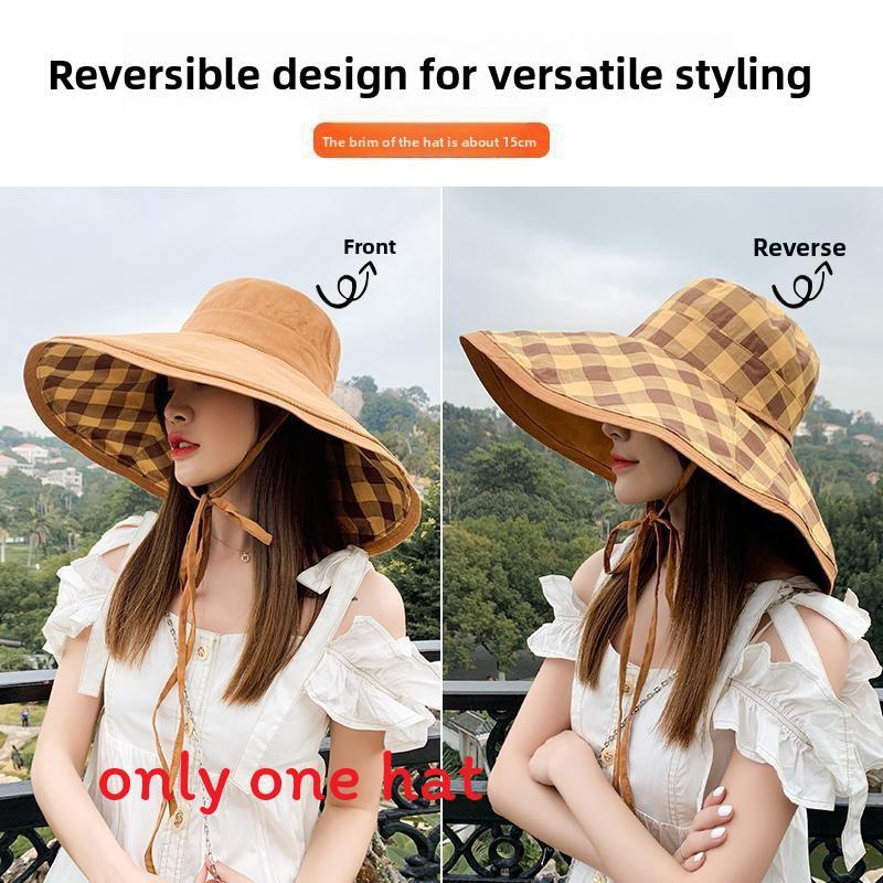 Fisherman Hat Women Summer Sun Protection With Large Brim For Outdoor Activities