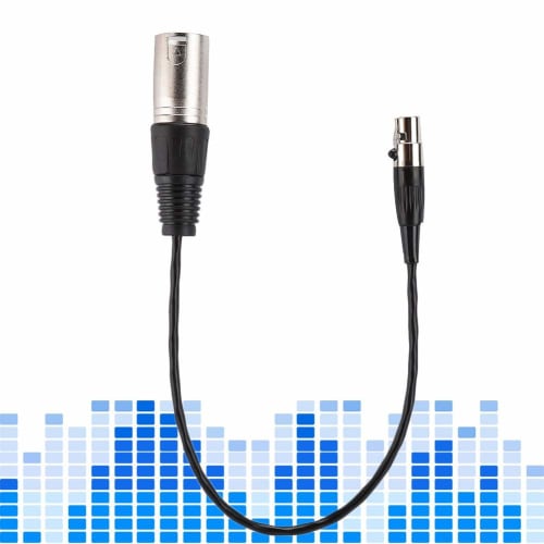 ASHATA Audio Cable, Full Copper Casing Audio Cable, Mini XLR 3-Pin Female To XLR 3-Pin Male Audio Cable with Zinc Alloy Casing, Compact and Lightweigh