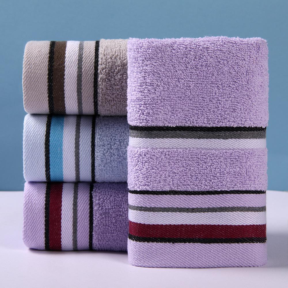 1 PC Cotton Towel Soft Absorbent Thickened Household Polyester Cotton Face Towel Cotton Towel Comfortable Textile Towels for The Home