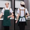 Industrial Restaurant Apron With Water Resistant Coating Enhances Airflows Design Cooking Bib Apron For Hot Environment