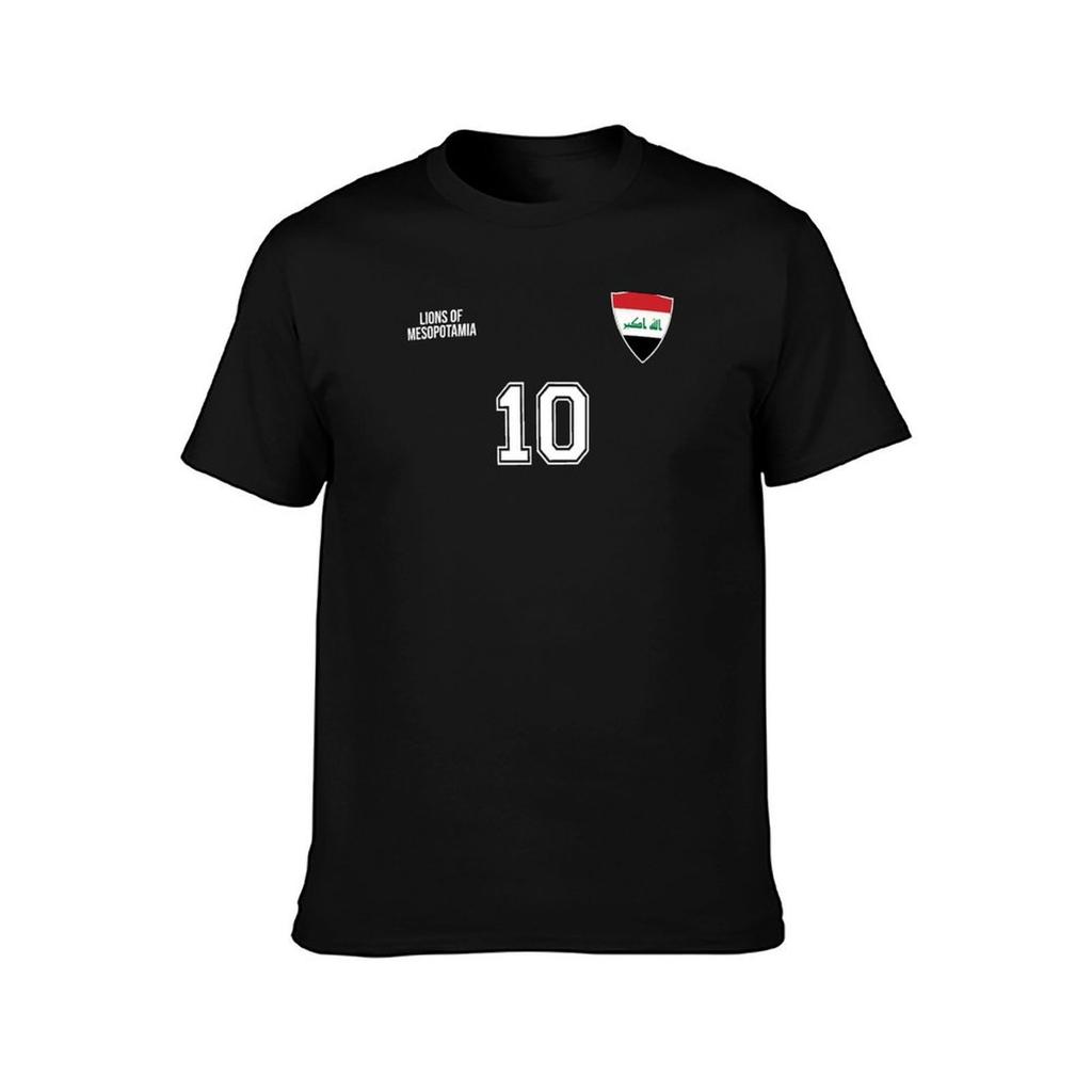 Iraq Soccer Pride Retro Football Jersey for Fans T-Shirt Tees Anime Stuff Topping Football T Shirt Plain T Shirts Men