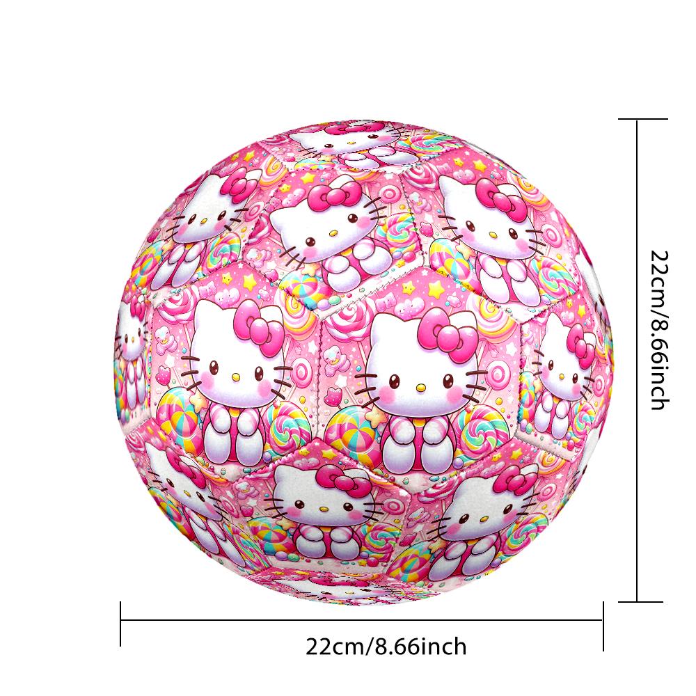 1pc Hello Kitty Soccer Ball, Athletic Standard Football Size 5 Lightweight Sports Match Soccer Ball, Perfect Gift for Sports Enthusiasts