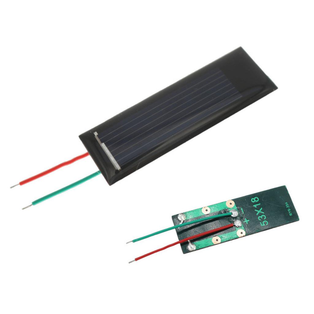 0,5V 130MA Solarmodul mit Draht Tropfkleber Platte Solar-Epoxid-Panel Polysiliziumplatte Solarsysteme Modul Langlebig