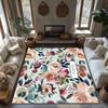 Floral Area Rug Washable Non Slip Indoor Outdoor Mat Home Decor Kitchen Carpet Modern Abstract Design Living Room Floor Covering