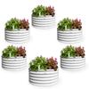 6-Packs 4ft X 18 Tall Round Galvanized Raised Garden Beds Outdoor for Planting Vegetables Flowers Herb Antique White
