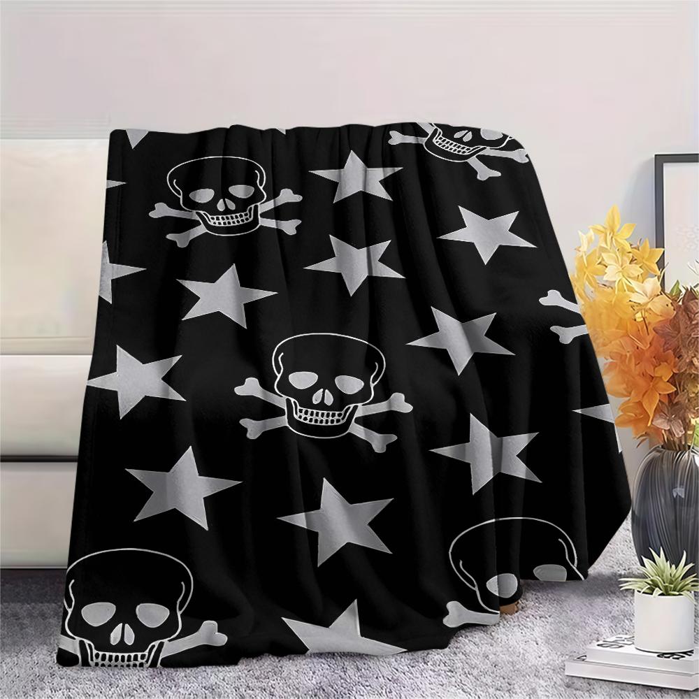 Star Pattern Print Flannel Blanket,High Quality Comfortable for All Seasons,Home Decor,Warmth and Comfort,Perfect for Christmas Gifts
