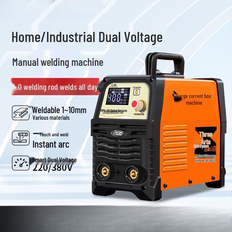 Sanqiao Dual-Use Industrial Welding Machine: Wide Voltage, High Power DC Arc, Pure Copper, Manual, 220V/380V